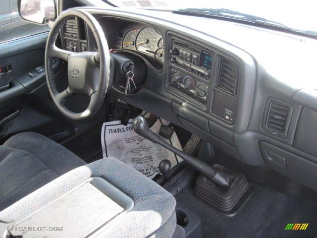 1999 Silverado 1500 LS Regular Cab 4x4 - Medium Charcoal Gray Metallic / Graphite photo #6