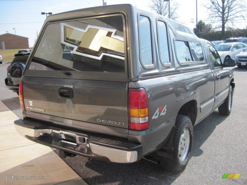 1999 Silverado 1500 LS Regular Cab 4x4 - Medium Charcoal Gray Metallic / Graphite photo #8
