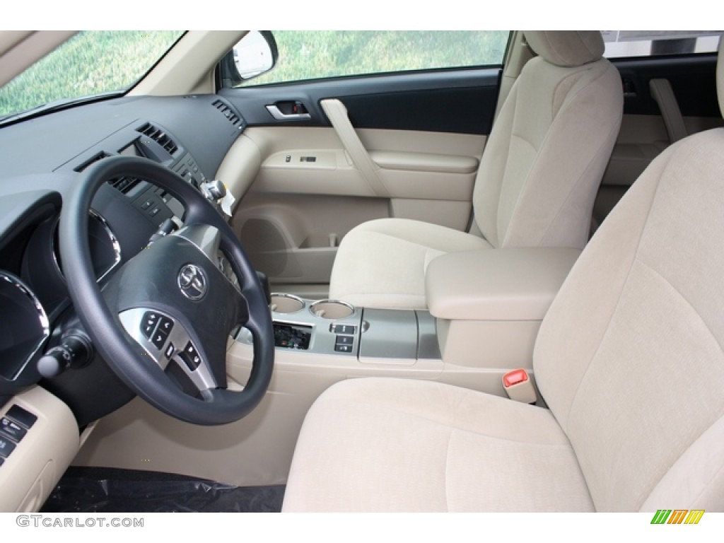 2012 Highlander V6 4WD - Sizzling Crimson Mica / Sand Beige photo #4