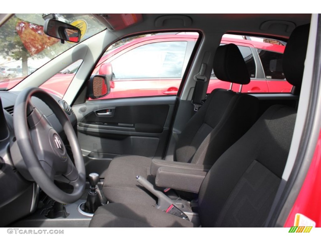2010 SX4 Crossover AWD - Vivid Red / Black photo #8