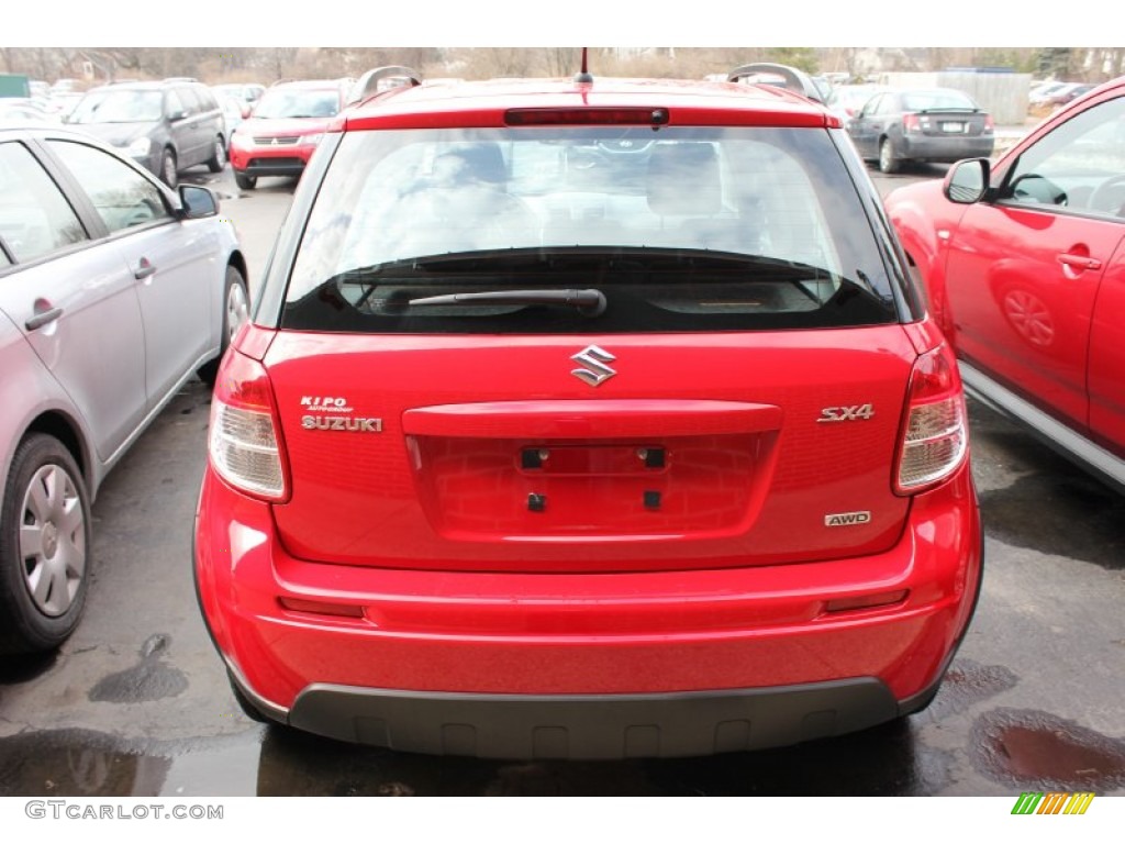 2010 SX4 Crossover AWD - Vivid Red / Black photo #12