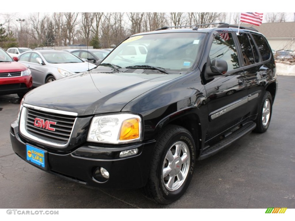 2004 Envoy SLT 4x4 - Onyx Black / Medium Pewter photo #1