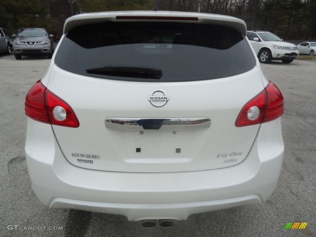 2011 Rogue S AWD Krom Edition - Pearl White / Black photo #8