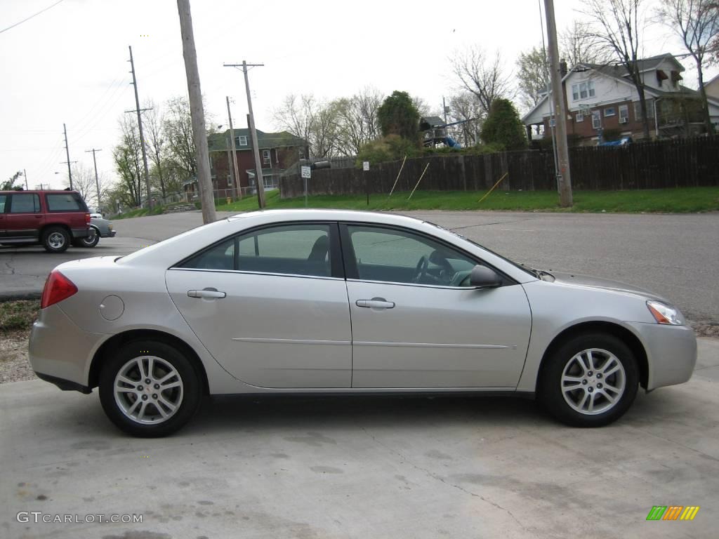 2006 G6 V6 Sedan - Liquid Silver Metallic / Ebony photo #1