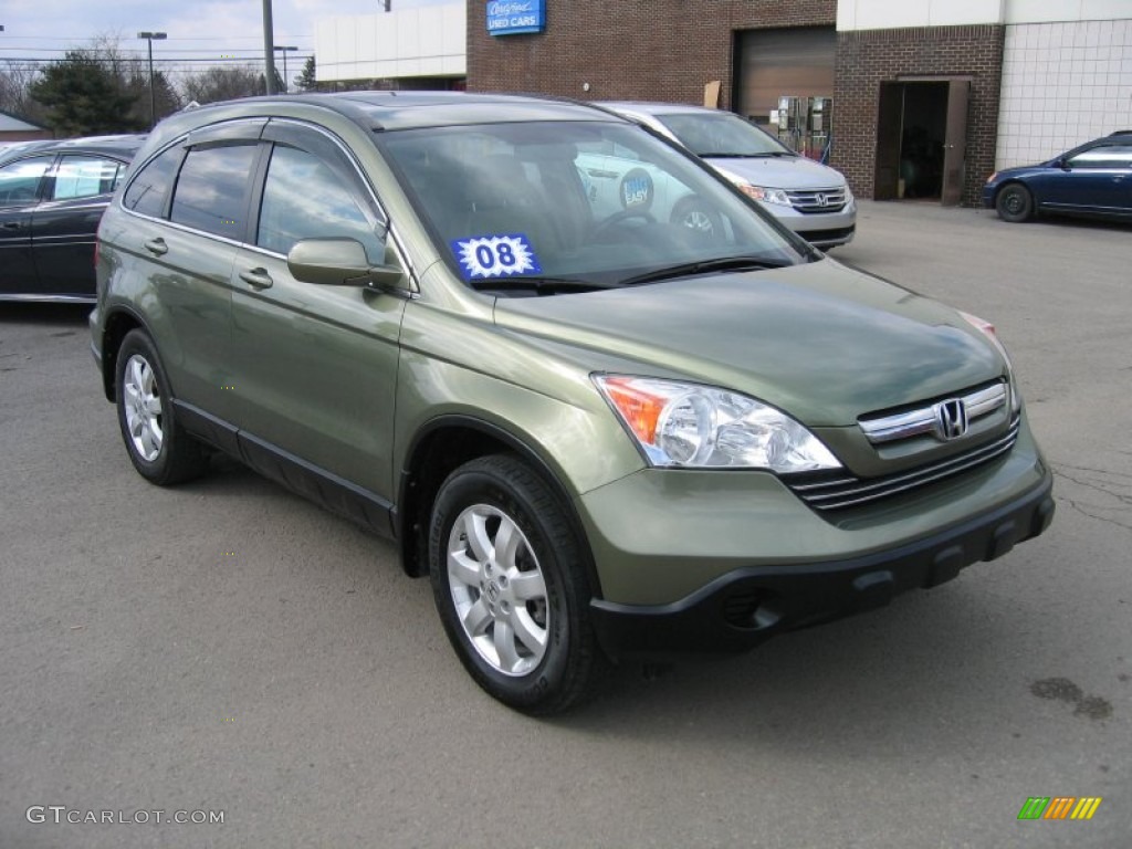 2009 CR-V EX-L 4WD - Green Tea Metallic / Ivory photo #1