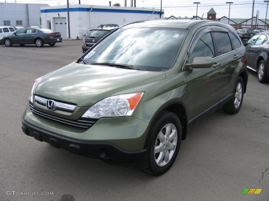 2009 CR-V EX-L 4WD - Green Tea Metallic / Ivory photo #2