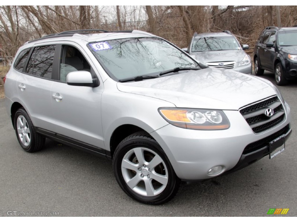 Bright Silver 2007 Hyundai Santa Fe Limited 4WD Exterior Photo #61161401