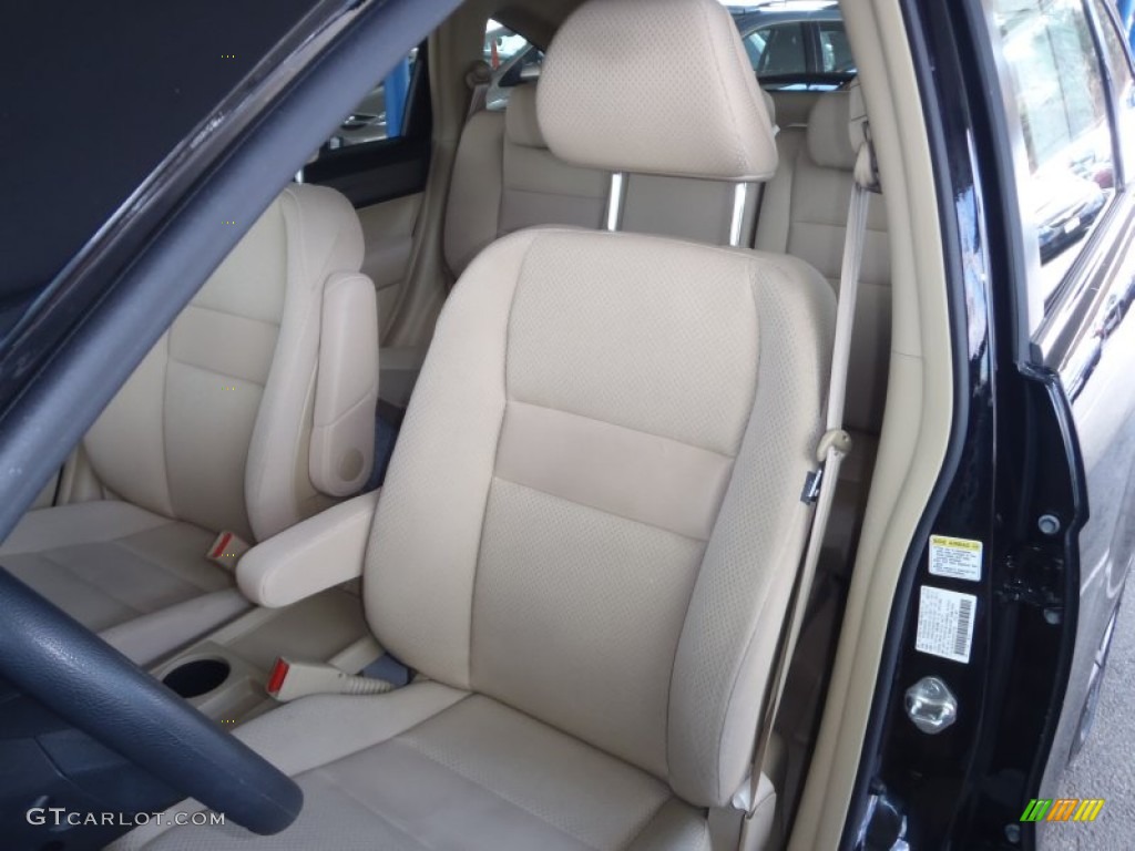 2009 CR-V LX 4WD - Crystal Black Pearl / Ivory photo #6
