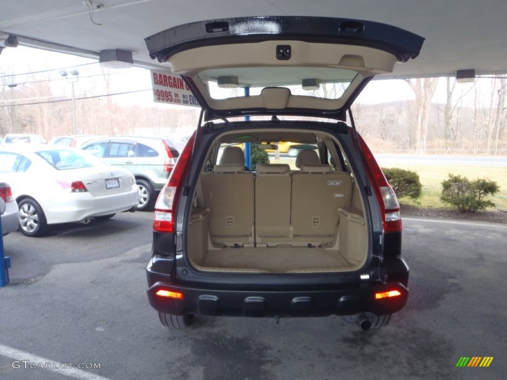 2009 CR-V LX 4WD - Crystal Black Pearl / Ivory photo #8