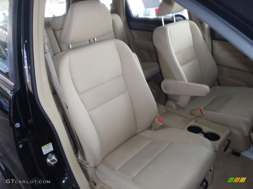 2009 CR-V LX 4WD - Crystal Black Pearl / Ivory photo #14
