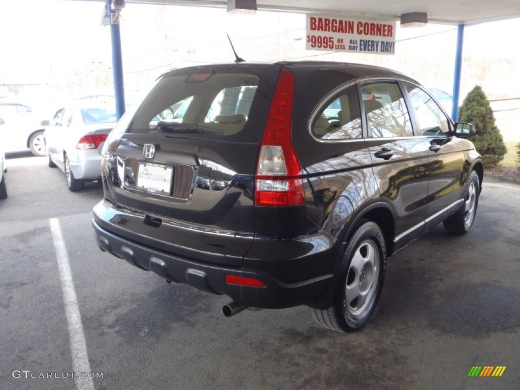 2009 CR-V LX 4WD - Crystal Black Pearl / Ivory photo #27