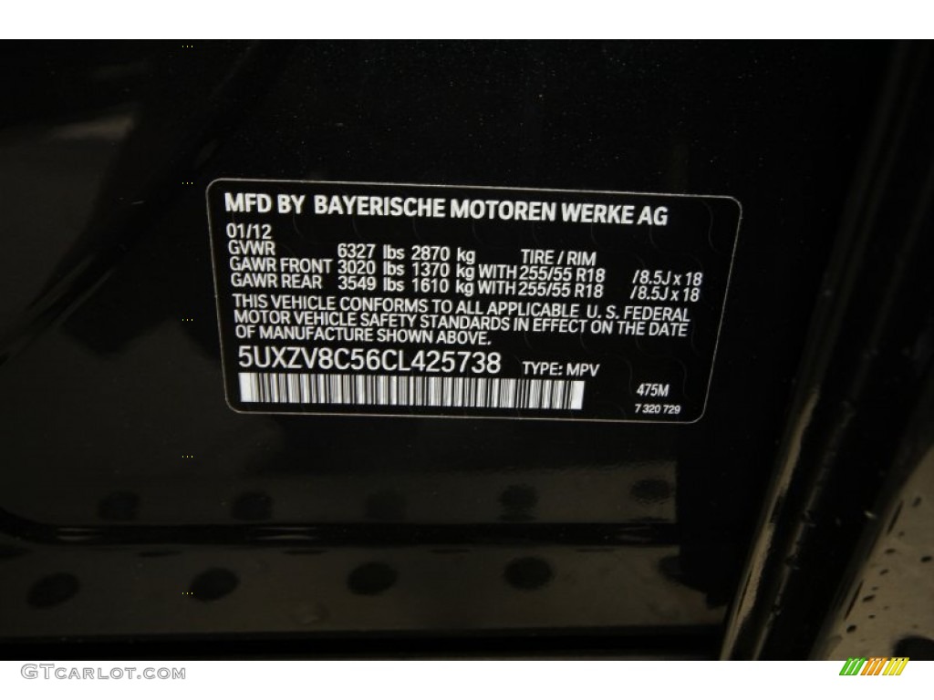 2012 X5 xDrive50i - Black Sapphire Metallic / Oyster photo #10