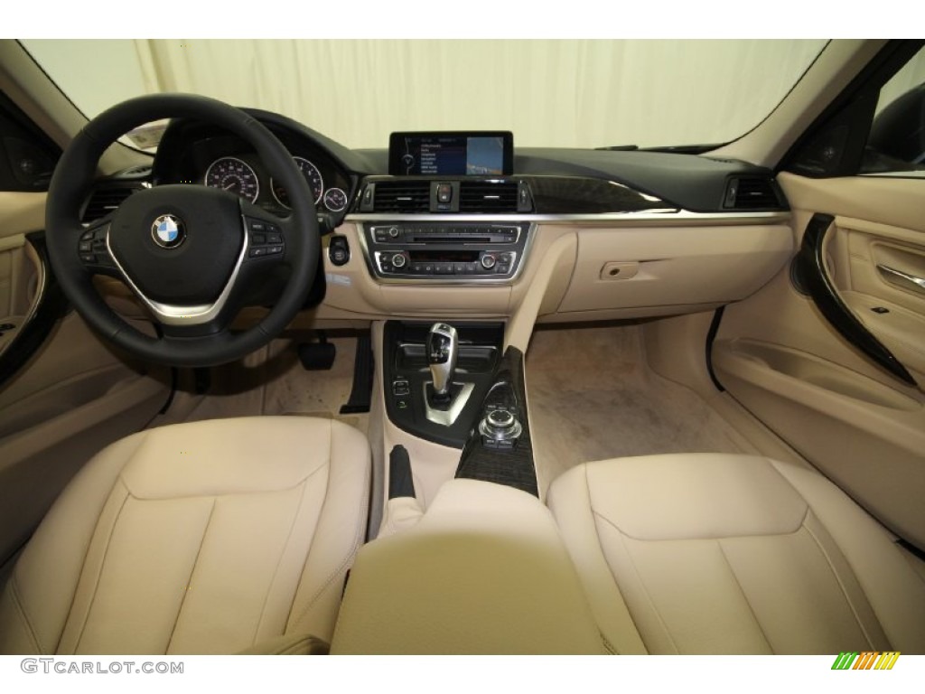 2012 BMW 3 Series 328i Sedan Beige Dashboard Photo #61165931