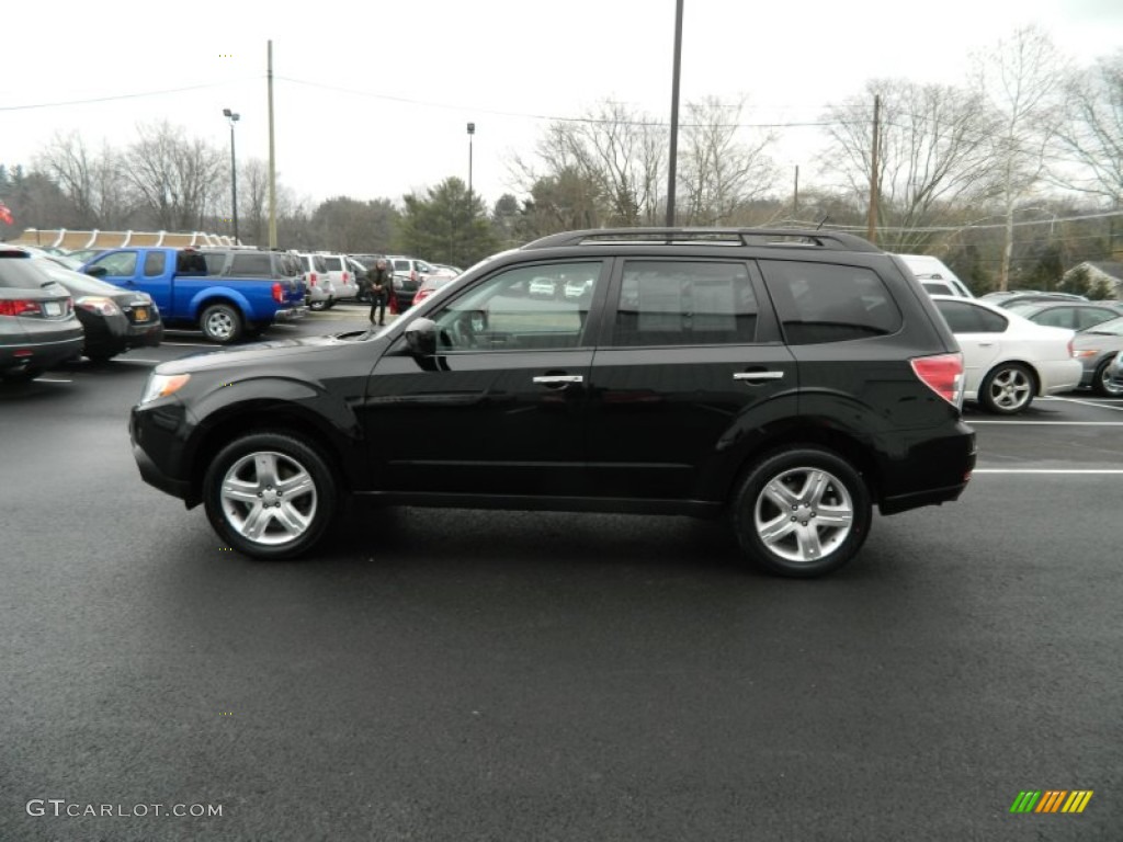 2009 Forester 2.5 X Limited - Obsidian Black Pearl / Black photo #2