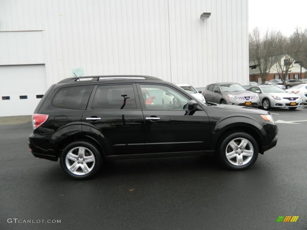 2009 Forester 2.5 X Limited - Obsidian Black Pearl / Black photo #6