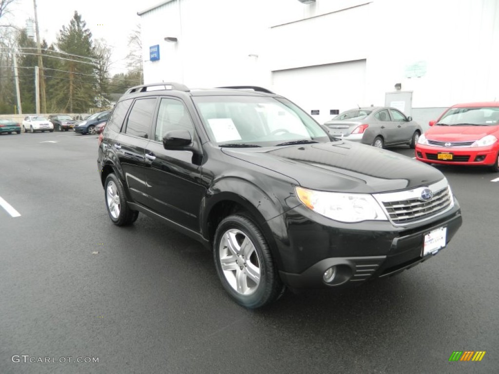 2009 Forester 2.5 X Limited - Obsidian Black Pearl / Black photo #7