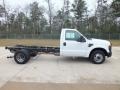 Oxford White 2008 Ford F350 Super Duty XL Regular Cab Chassis Commercial Exterior