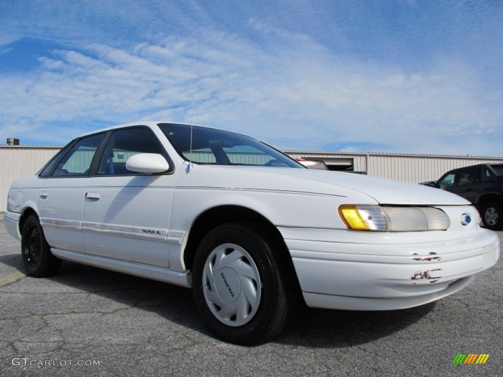 Performance White Ford Taurus