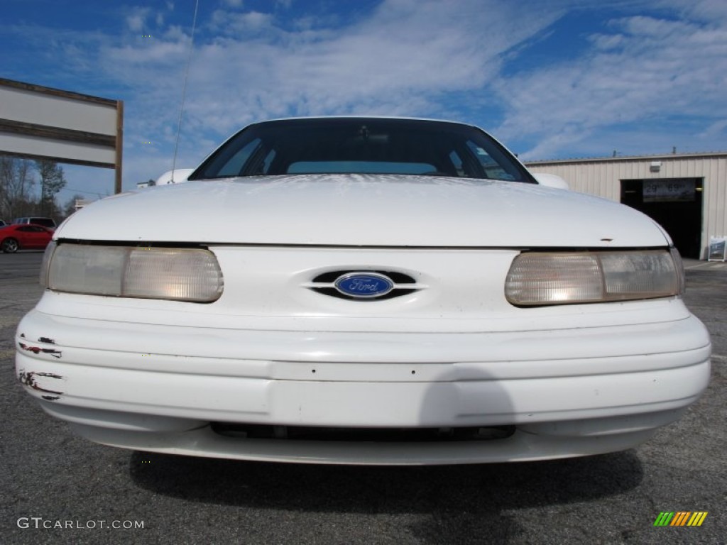1995 Taurus GL Sedan - Performance White / Blue photo #2