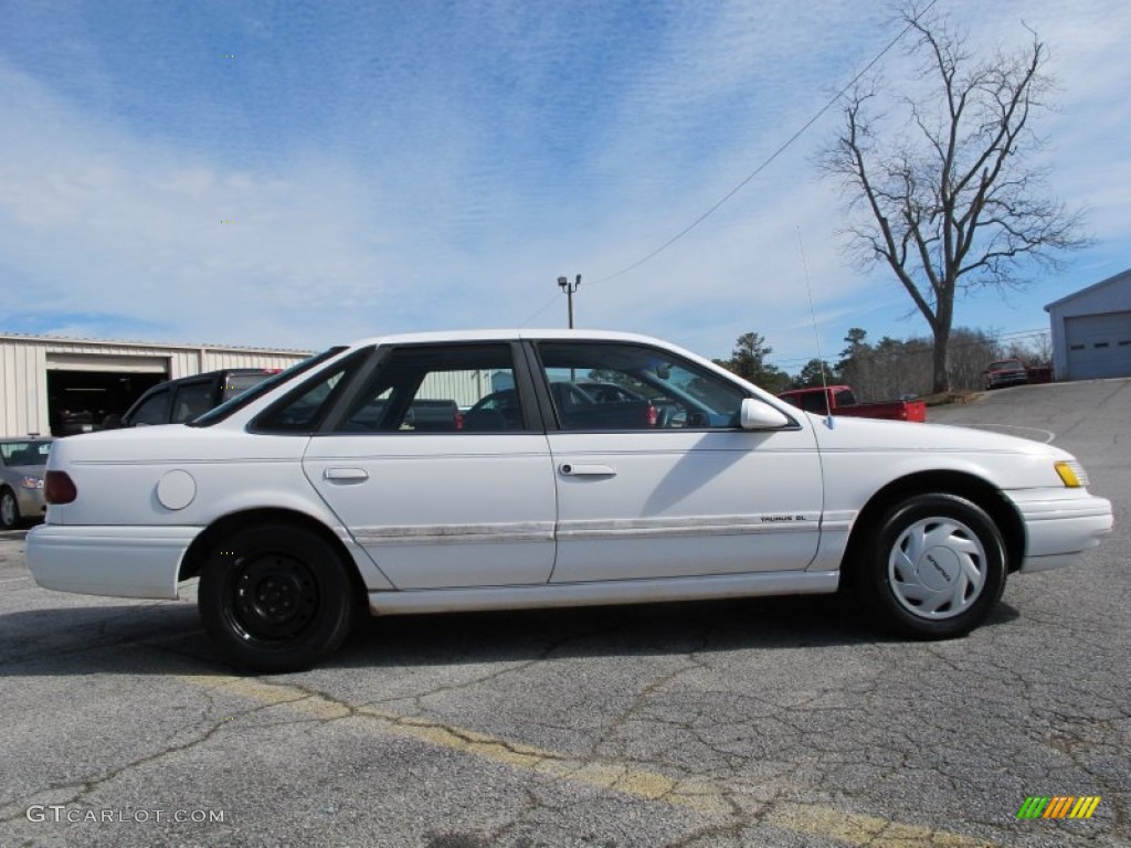1995 Taurus GL Sedan - Performance White / Blue photo #8