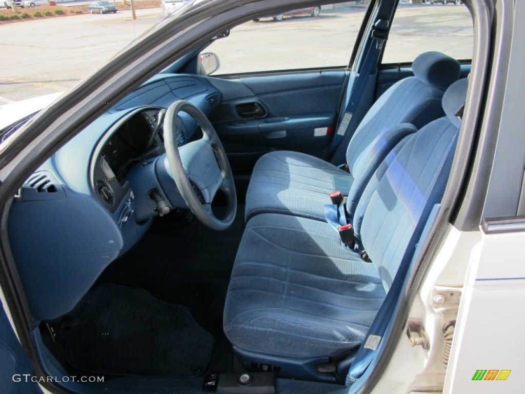 1995 Taurus GL Sedan - Performance White / Blue photo #10