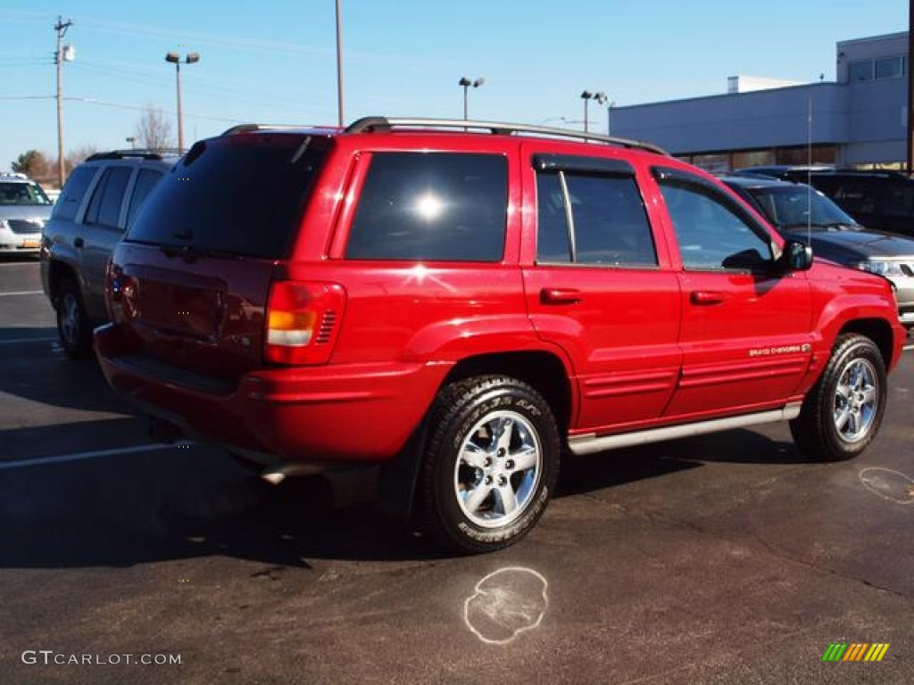 2003 Grand Cherokee Overland 4x4 - Inferno Red Tinted Pearlcoat / Dark Slate Gray/Light Slate Gray photo #3