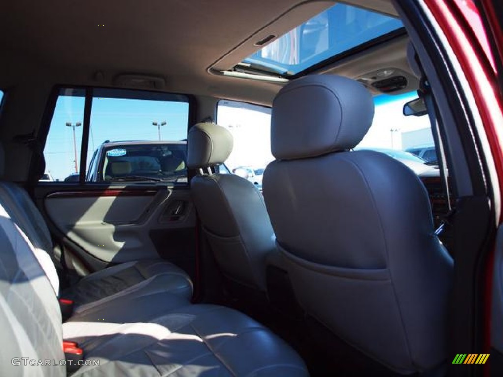 2003 Grand Cherokee Overland 4x4 - Inferno Red Tinted Pearlcoat / Dark Slate Gray/Light Slate Gray photo #9