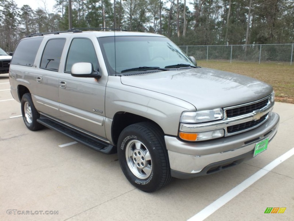 2000 Suburban 1500 LT - Light Pewter Metallic / Medium Oak photo #1