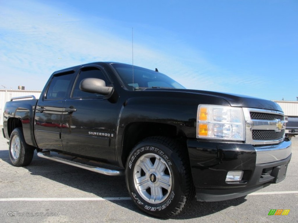 2007 Silverado 1500 LT Z71 Crew Cab 4x4 - Black / Ebony Black photo #1