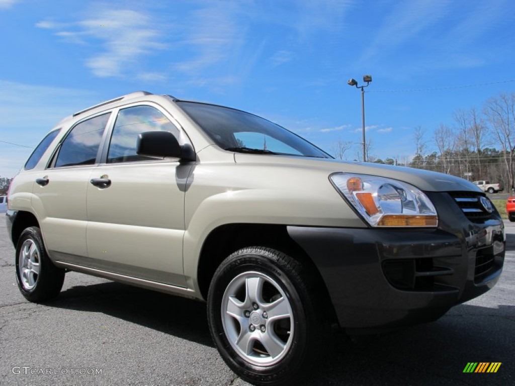 2008 Sportage LX - Champagne Metallic / Beige photo #1