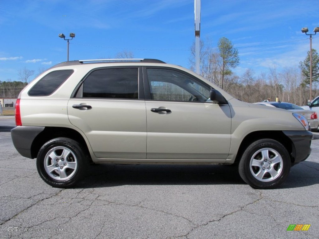 2008 Sportage LX - Champagne Metallic / Beige photo #8