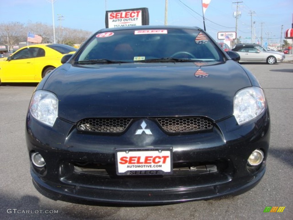 2008 Eclipse SE V6 Coupe - Kalapana Black / Terra Cotta/Charcoal photo #8