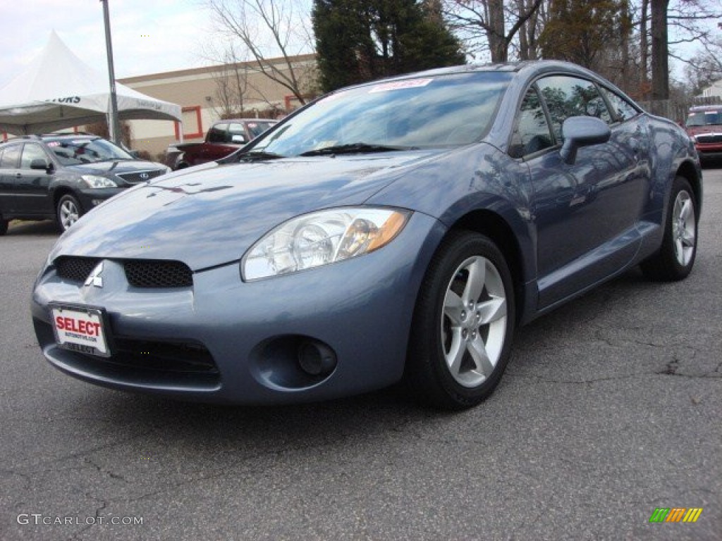 2008 Eclipse GS Coupe - Still Blue Metallic / Dark Charcoal photo #1