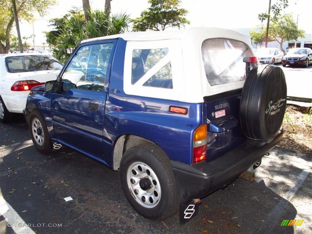 1997 Sidekick JS 2 Door - Medium Blue Metallic / Gray photo #3