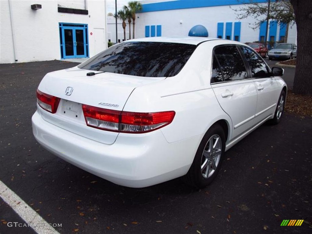 2003 Accord EX V6 Sedan - Taffeta White / Ivory photo #2