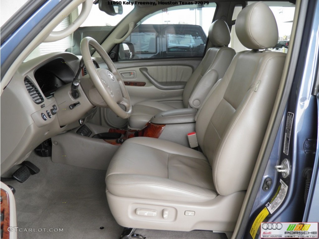 2005 Sequoia Limited 4WD - Blue Steel Metallic / Taupe photo #7