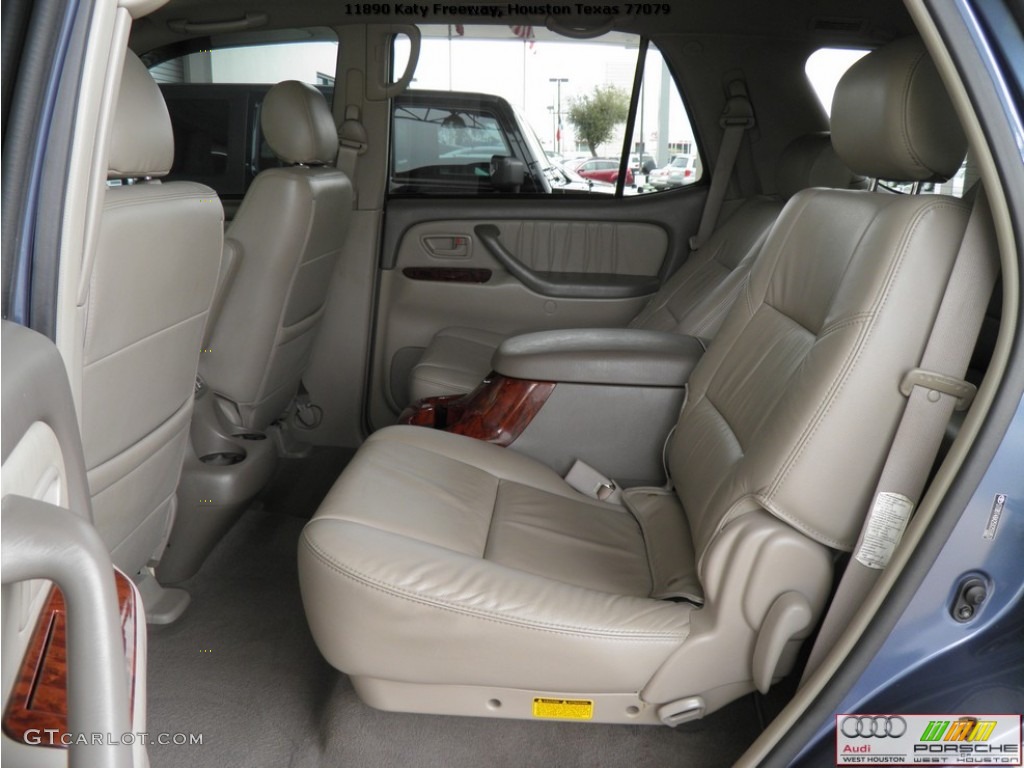 2005 Sequoia Limited 4WD - Blue Steel Metallic / Taupe photo #14