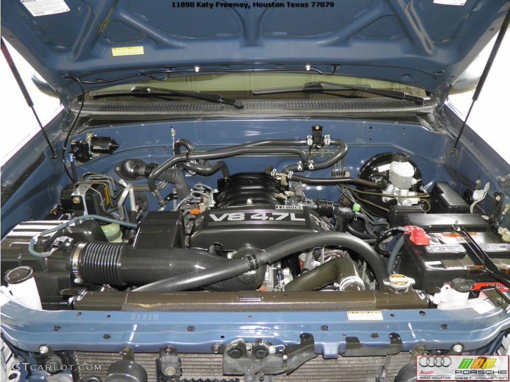 2005 Sequoia Limited 4WD - Blue Steel Metallic / Taupe photo #17
