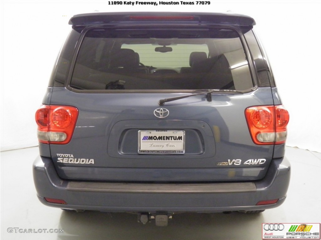 2005 Sequoia Limited 4WD - Blue Steel Metallic / Taupe photo #21