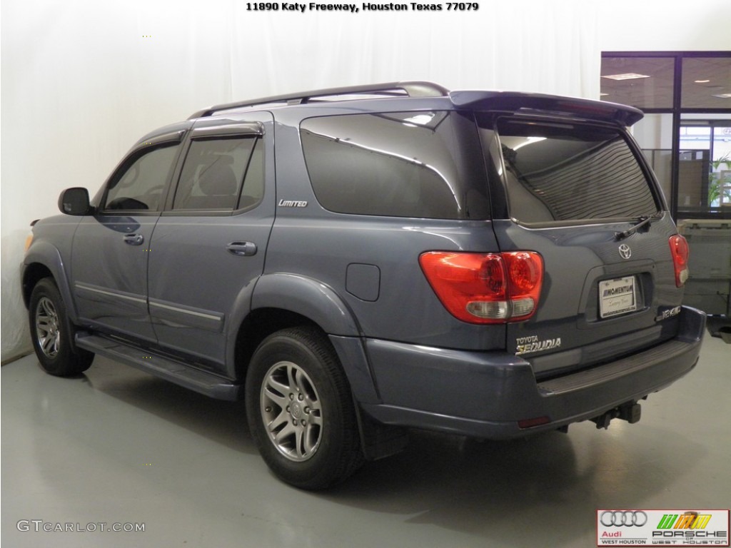 2005 Sequoia Limited 4WD - Blue Steel Metallic / Taupe photo #22
