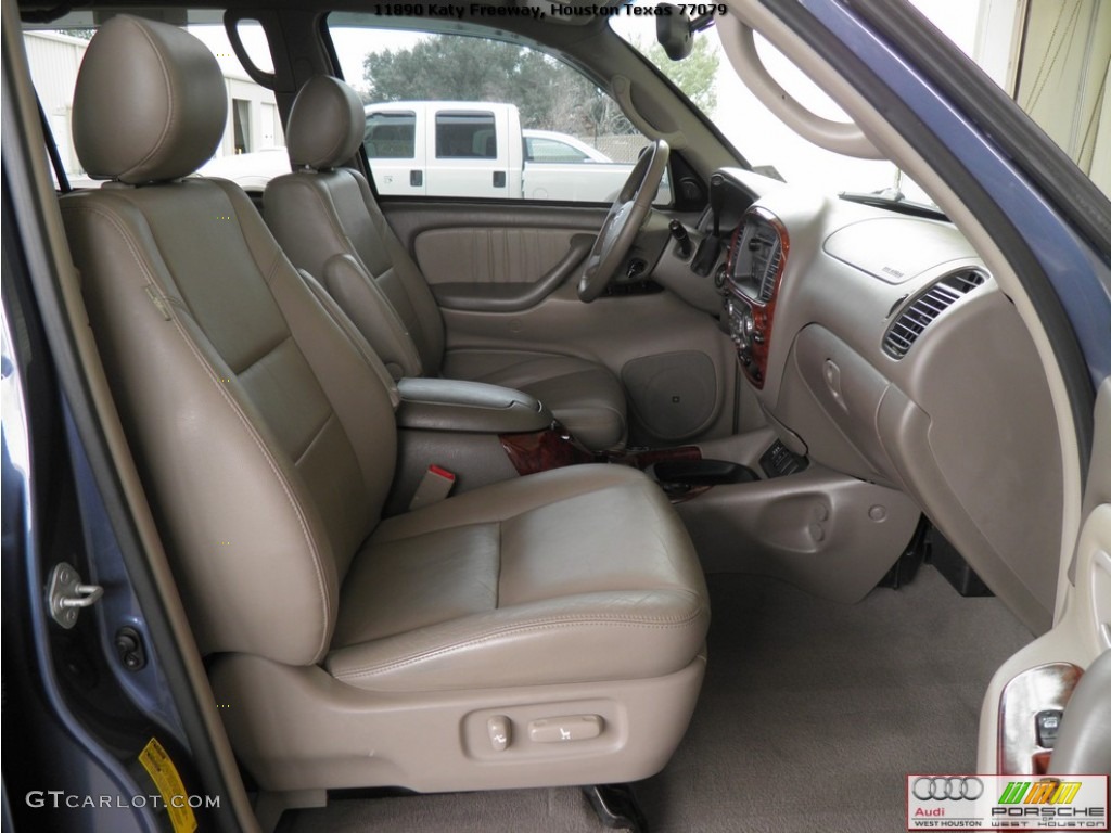 2005 Sequoia Limited 4WD - Blue Steel Metallic / Taupe photo #25