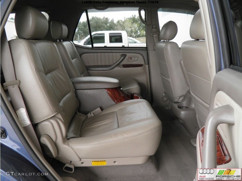 2005 Sequoia Limited 4WD - Blue Steel Metallic / Taupe photo #27