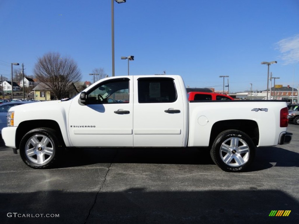 2008 Silverado 1500 LT Crew Cab 4x4 - Summit White / Ebony photo #1