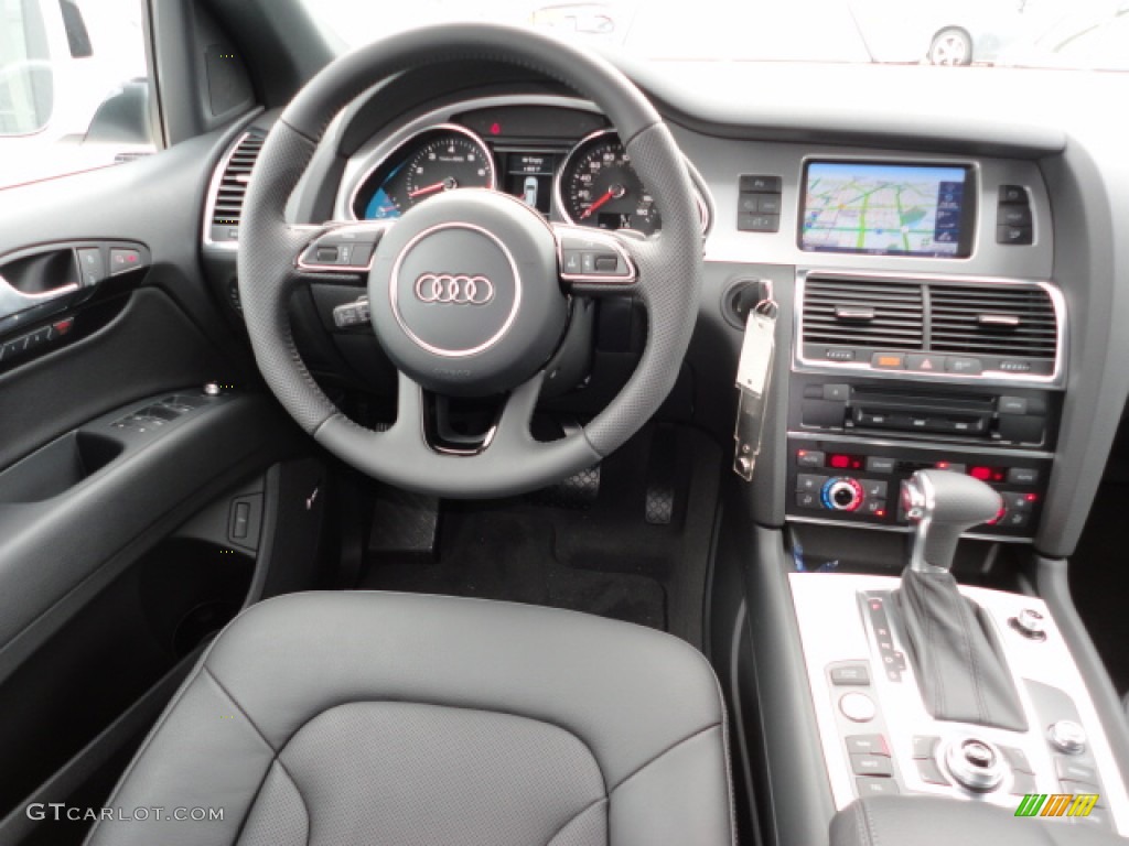 2012 Audi Q7 3.0 TFSI quattro Black Dashboard Photo #61173319