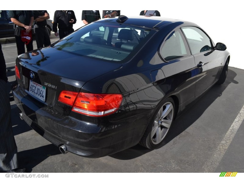 2009 3 Series 335i Coupe - Jet Black / Black photo #3