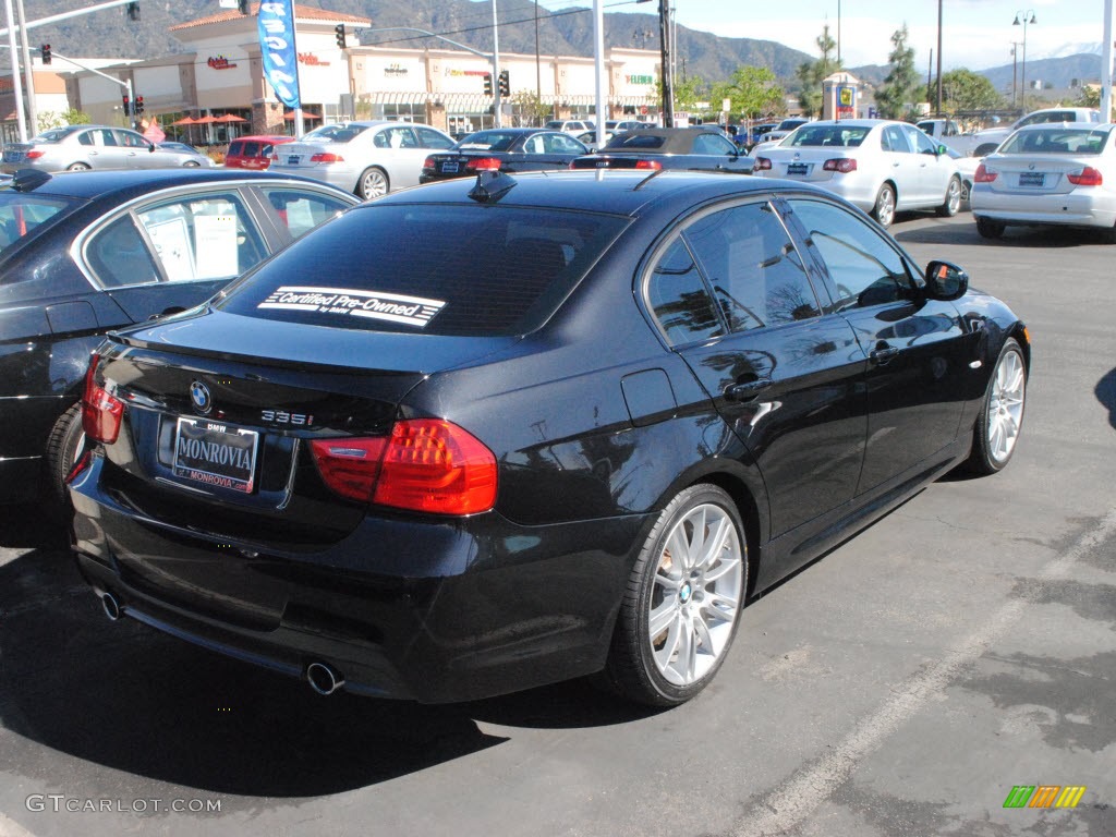 2010 3 Series 335i Sedan - Black Sapphire Metallic / Black photo #5