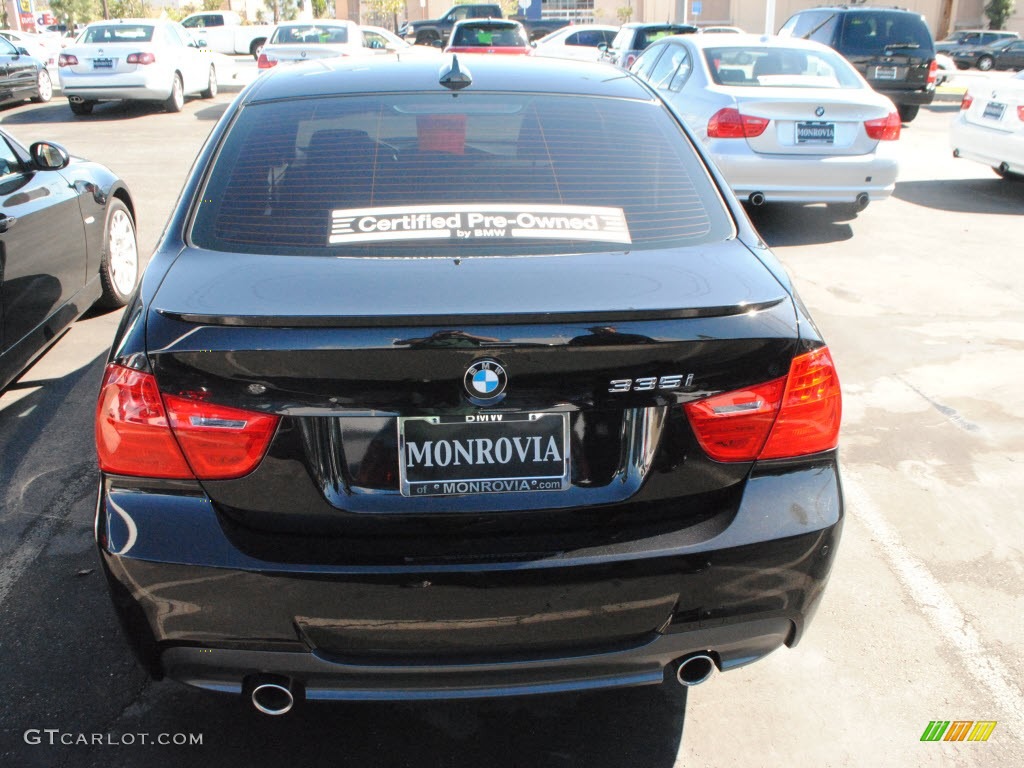2010 3 Series 335i Sedan - Black Sapphire Metallic / Black photo #6
