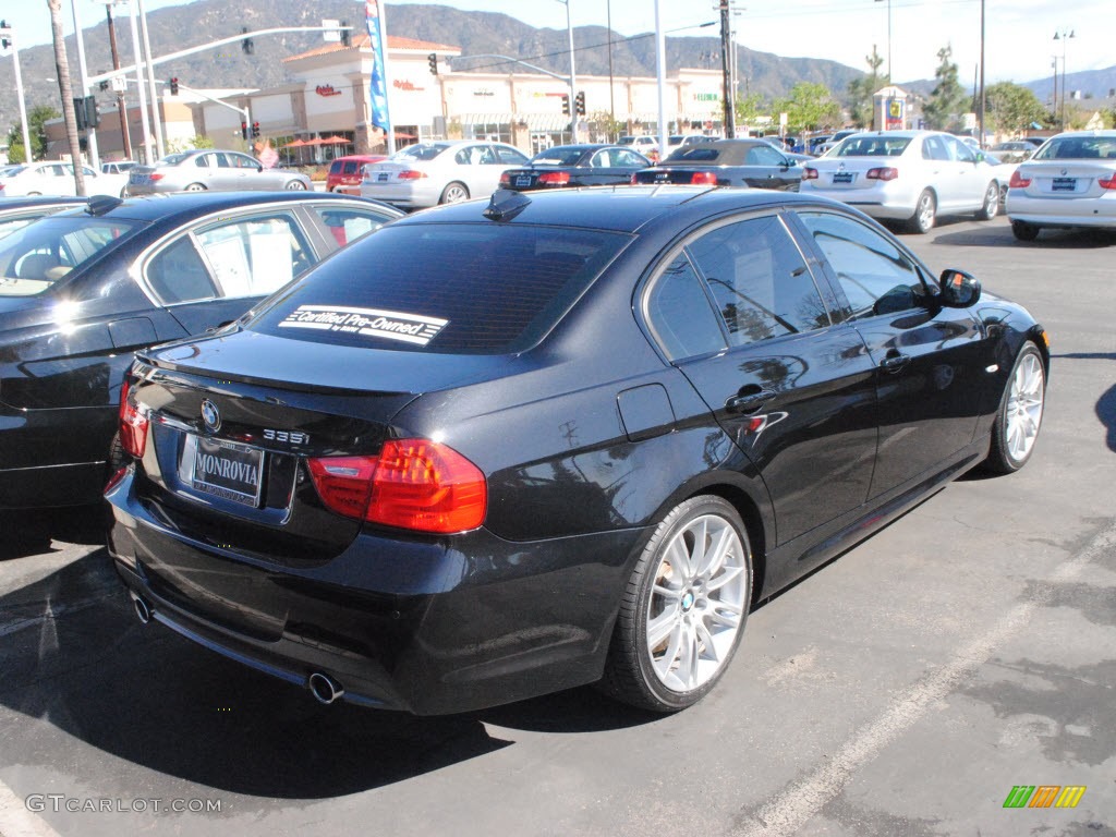 2010 3 Series 335i Sedan - Black Sapphire Metallic / Black photo #15