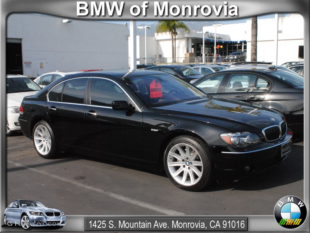 2006 7 Series 750i Sedan - Jet Black / Black/Black photo #1