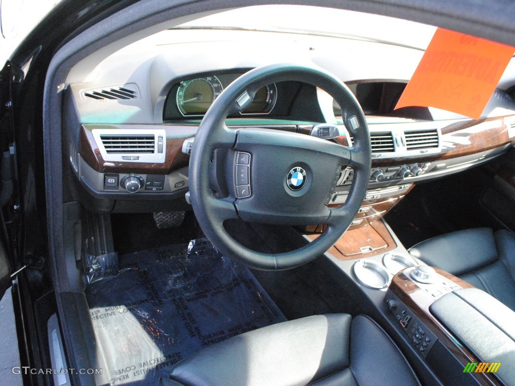 2006 7 Series 750i Sedan - Jet Black / Black/Black photo #13